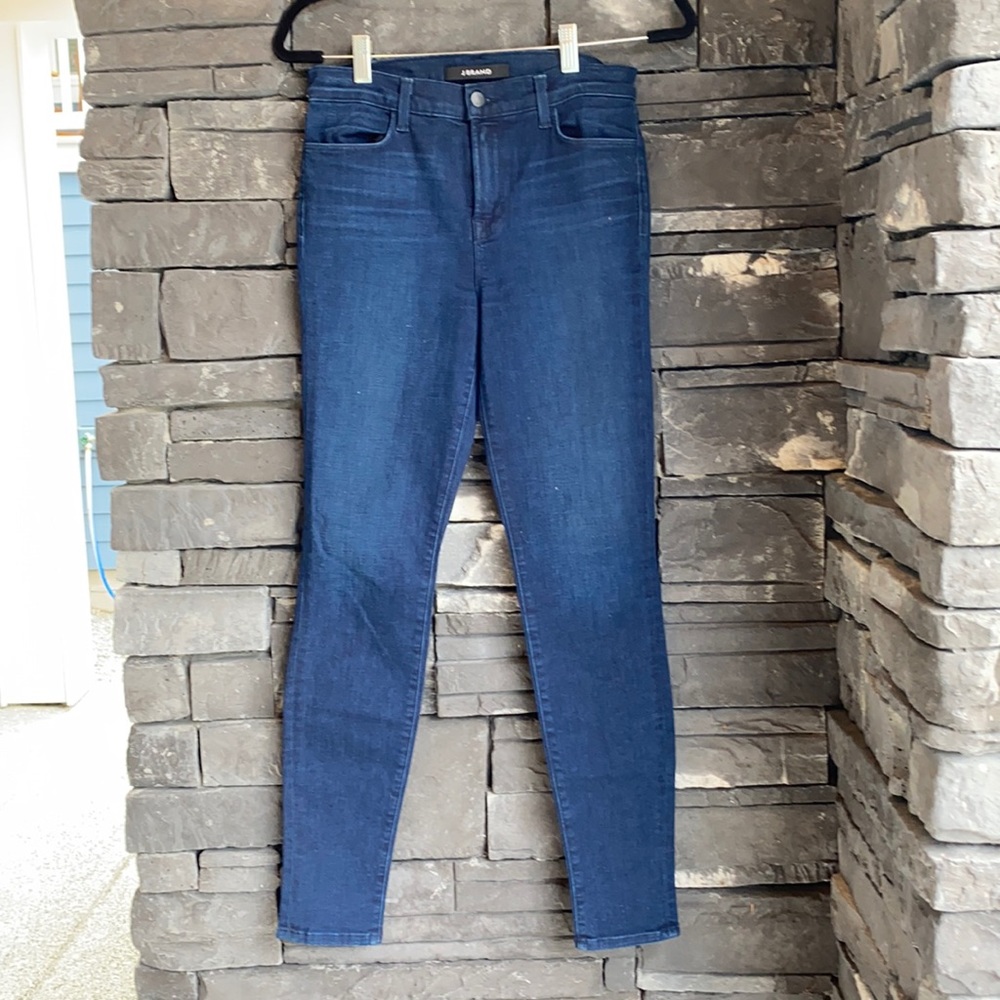 WOMENS J BRAND DARK DENIM SKINNY JEANS SIZE:28